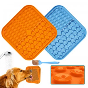 Engros Silikone Pet Lick Pad, Feeding Mats til katte Hunde, Licking Mat Pet Bathing Distraction Pads