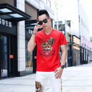 Mænds strikket t-shirt