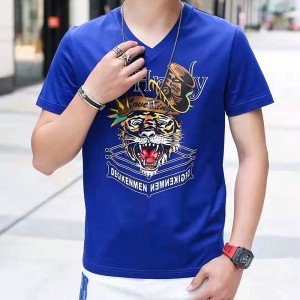 Mænds strikket t-shirt