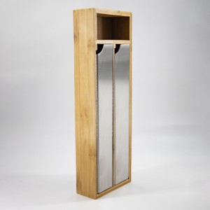 Naturlig bambus folie skuffe arrangør sæt