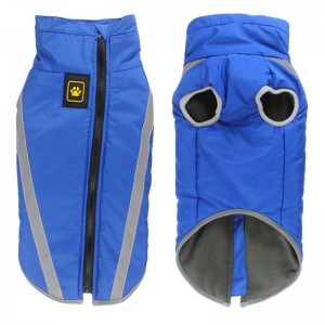 Producenten engros udendørs kølig stil stærkt reflekterende tråde hunde jakke vandtætte frakker