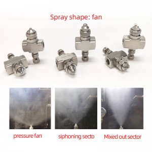 Rustfrit stål luftforstøvning dyse