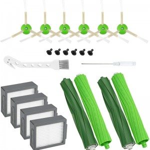 I Robot I 7I 7 + E 5e 6 serie fejemaskine tilbehør hovedbørste side filter sæt