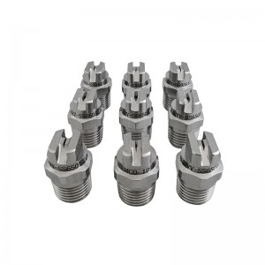 Rustfrit stål flad fan dyse