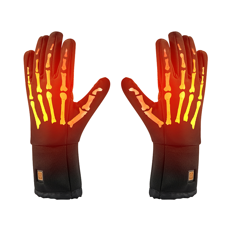 Elektriske vandtæt varme handsker til skiløb, justerbar temperaturbatteriopvarmning Handsker til mænd/women