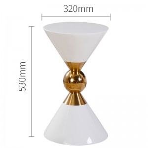 Luksus sidebord Sort Console Table Nordic Contemporary Corner Sofabord