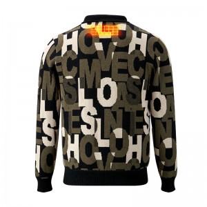 Spotty stil frakke til mænd, genopladeligt batteri opvarmet tøj frakke