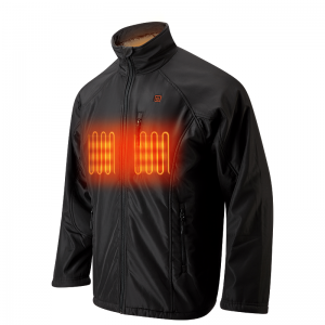 Ny stil opvarmet jakke til mænd, afslappet frakke til vinter iført