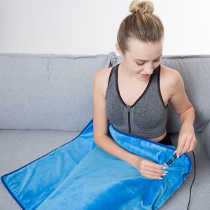 Elektrisk opvarmet tæppe, opvarmet fleece rejse tæppe til biler, lastbiler, SUV \'s