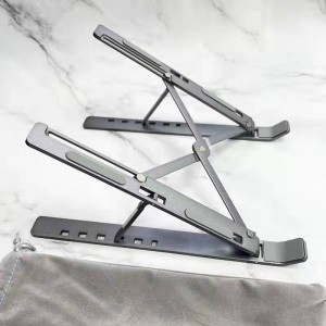 Laptop Stand Tablet Aluminum Alloy Computer Stand Folding Lift Desktop Vertikal Monitor Kølestativ