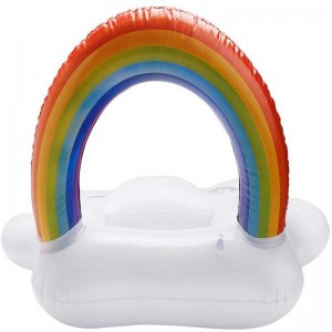Drikkevarer Frugt Service Bar, Oppustelig Floating Rainbow, Cloud Drink Rack Cup Holder til pool