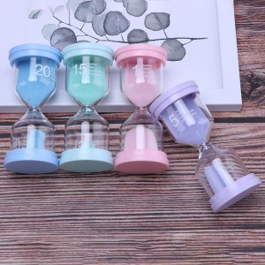 Sandtimere til børn, førskolelæring legetøj, farverige timere 1/3/5/10/15/30 minutter klasseværelset timer, timeglas tandbørste timer, sensoriske legetøj