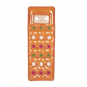 Luft sofa pvc lounge stol svømning udstyr flydende 18 huller udendørs madras