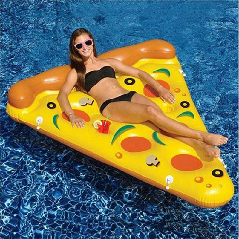PVC oppustelig stor voksen float pizza float, vand legetøj til swimmingpool, strand