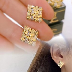Tuochen smykker guld hoop øreringe design 9k/10k/14k/18k guld hoop øreringe til kvinder