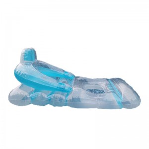 Oppustelig vand sofa tilbage, gennemsigtig flydende seng pool, skydning rekvisitter fritid oppustelig hvilestol til fest
