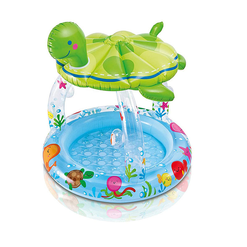 oppustelig havskildpadde skygge swimmingpool til baby