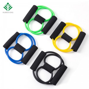 Yoga Resistance Band Tube Stretch Body Fitness Muscle Workout øvelse 8 type