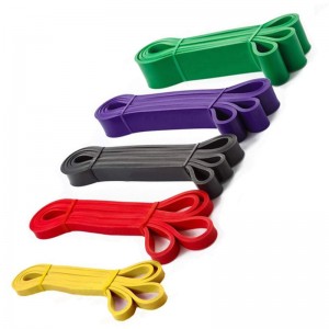5-120 lb gul rød sort lilla grøn yoga modstand gummi elastiske bånd indendørs udendørs fitnessudstyr pilates sport træning træning