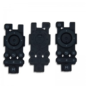 OEM Trykt logo silikone specialfremstillet silikone knap gummi tastatur tv fjernbetjening controller