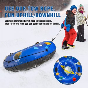 Vinter udendørs forælder-barn legetøj Tykkere koldt resistent rum oppusteligt sne rør