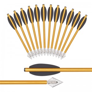 Elongarrow 160 mm aluminium pilbolte til pistolkorsbue udendørs jagt