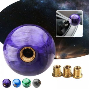 Universal Manual Racing Car Adaptation Gear Shift Knob Resin Ball Head med adaptere indgraveret skiftknap og adapterfaktorisk engros brugerdefineret