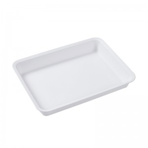 Lyserød rektangulær form brugerdefineret silikone madfrugt pande