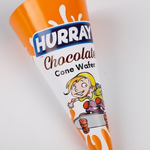 Madskvalitet ispapiris isis kegle keglepapiremballage og trykproducenter on-demand design og produktion