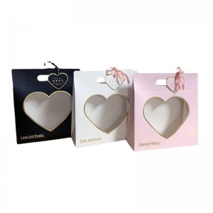 Blomsterboks kærlighed håndboks papir gaveæske emballage kasse vandtæt foldekarton blomsteremballage materiale