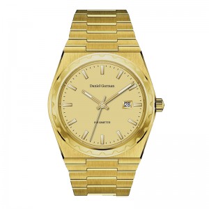 ser mænd på håndleds rustfrit stål multifunktionskvartsur DG9001