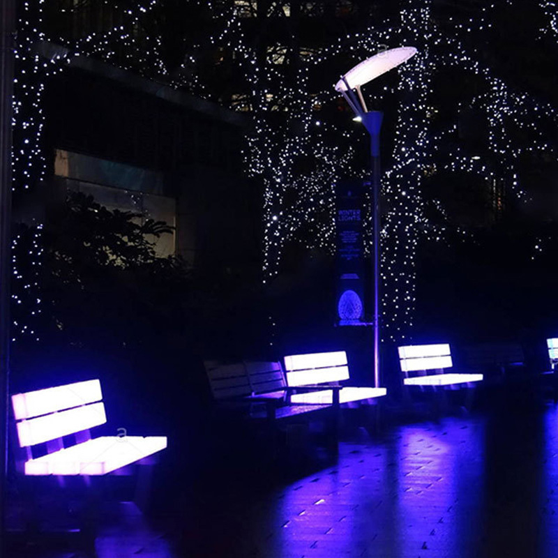 16 farver LED møbler vandtæt havebænke Genopladeligt lithiumbatteri udendørs LED -stol