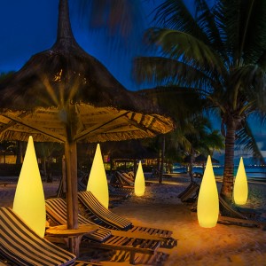 Garden Patio Deck Swimming Pool Decoration Moderne LED -stående gulvbelysning Fjern