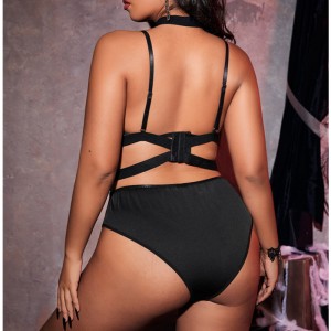 Sele ring forbundet strømpebånd lingeri sæt blomster blonder underwire bandage lingeri