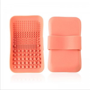 Makeup Washing Brush Rengøringsmåtelfundament Makeup Brush Scrubber Board Silicone Makeup Brush Cleaner Pad