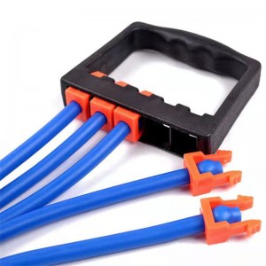 Fem-række justerbar strømbrystudvidelse med håndtagsresistensrør