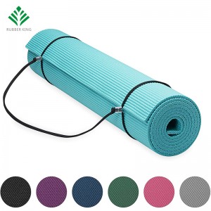 Premium yogamåtte med yogamåtte bærer slynge, teal, 72 tommer x 24 tommer x 1/4 tommer tyk