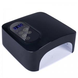 M&r 601pro 72w trådløs LEDneglelampe, genopladelig LEDnegletørrer, 15600mAh trådløs hurtigneglelak curling lampe, professionel gelneglelysneglekunst manikyrværktøjer til hjem og salon (genopladelig)