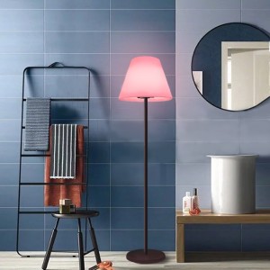 Udendørs/indoor Touch Control RGB LED -gulvlampe, moderne Europian Standing Lamps Home Decor Floor Lampe til stue, soveværelse, hotel, have, kontor (11*60,2 in)