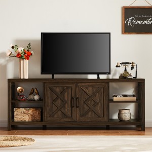 Retro -stil tv -kabinet, bondegård skab, multifunktionskonsol