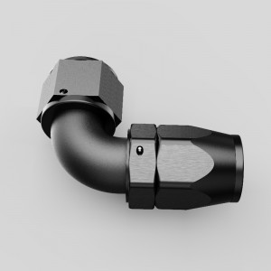 Fuld flow 90 grader en skærer drejelig slange ender