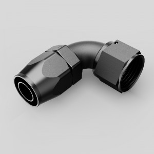 Fuld flow 90 grader en skærer drejelig slange ender