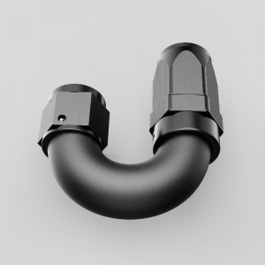 180 Grad Aluminium One Piece Full Flow Swivel Slang End AN4 AN6 AN8 AN10 AN12 Fittings