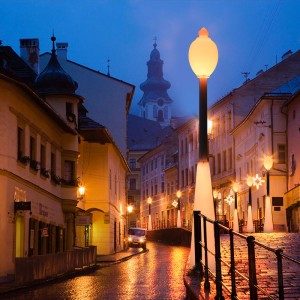 Udendørs have LED gade lys med stang, 60W RGB farve skiftende smukt vandtæt gadelys til have, gårdhave, park, skole, græsplæne, villa, gadebelysning og indretning