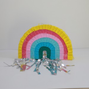 Nye design farverig dekorationspapir pinata til bryllup