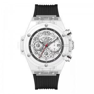 Daniel Gormanrm2209 Automatiske akryl gennemsigtige designmænds kvartsur Watch Waterproof Men\'s Watch Business Watch Men\'s Watch