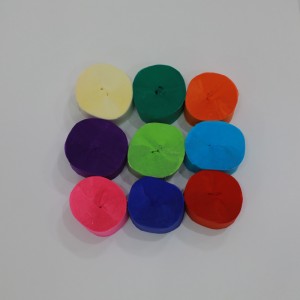 Crepe papir streamere