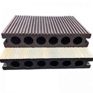 Ny populær god kvalitet lav pris WPC konstrueret gulv udendørs terrassefliser træ plast sammensat fliser