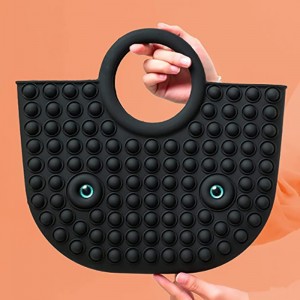 Silikone tophåndtag Satchel skulder tote poser