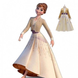 Film 2 Prinsesse Elsa og Anna Baby Girls Cosplay Dress BX1662